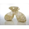 Shimmering marbled vanilla blonde white arc hair claw clip