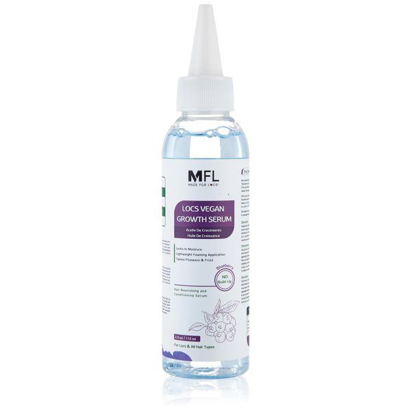 Locs Vegan Growth Serum | Locs Oil (Pineapple, Blueberry & Peppermint Scent) | 4 oz (Blueberry)