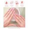 EBANKU 32PCS Cured Gel Nail Strips Real Nail Polish Strips Wraps Long-Lasting Waterproof Gel Nail Polish Wraps Full Wrap Gel Nail Art Stickers UV/LED Lamp Required (Diamond Blush)
