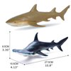 Gemini&Genius Hammerhead Shark for Kids Swimming Pool Beach Bathing Toys Soft Rubber Realistic Sea Life Shark Marine Animal World Lemon Shark Action Figure
