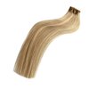 Real Hair Extensions Clip in Human Hair Golden Blonde Mixed Honey Blonde Highlights Seamless Clip in Hair Extensions 5pcs 70g Long Straight Natural Remy Human Hair Seamless Clip ins 16 Inch