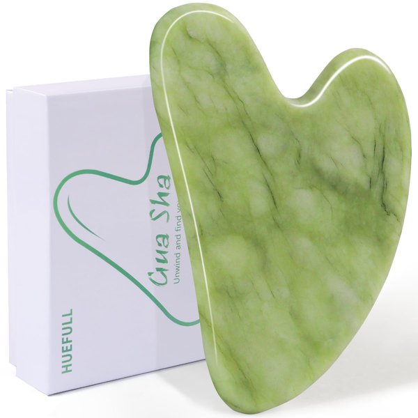 huefull Gua Sha Facial Tool for Face and Body, Gua Sha for Self Care, Guasha Tool Tensions Relief and Reducing Puffiness, Skin Care Gift for Men/Woman