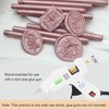 Rose Gold Wax Seal Sticks 20pcs, Andotopee Glue Gun Wax Seal Sticks for Wax Seal Stamp, Premium Sealing Wax for Envelope Letter Seal Wedding Invation Craft Adhesive, Great Gift Ideas (Mini Size)