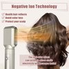 VOCOSTE Hot Air Brush, 5 in 1 Hair Dryer Brush, Detachable Hair Dryer Styler Volumizer Hair Straightener Comb Blow Dryer Electric Curling Wand Set, Champagne