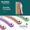 MR.GREEN Foot File Double Sided Pedicure Foot Care Tools Professional Callus Remover Foot Rasp Stainless Steel Foot Scrubber for Feet (Purple)