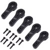 5 Pack ShareGoo 25T Aluminum Servo Horns M3 Threads Metal Steering Arm for RC Car Truck Buggy Airplane-Black