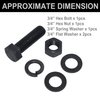 864008 REYSUN 3 in 1 ATV/UTV Trailer Hitch Adapter with 2 inch Trailer Ball, 3 Way ATV Attachment, Fastener Kit Included