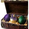 Fantasy Dragon Cake Topper Dragon Eggs Cake Decor Purple Black Balls Cake Decor for Baby Shower Birthday Wedding Party Supplies