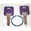 G345 Purple RV Keys with Blue Key RingF