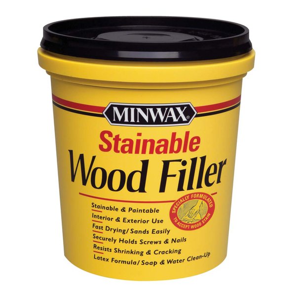Minwax 42853000 Stainable Wood Filler, 16 oz, Natural, 16 Ounce