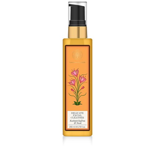 Forest Essentials Kashmiri Saffron and Neem Delicate Facial Cleanser, 200ml