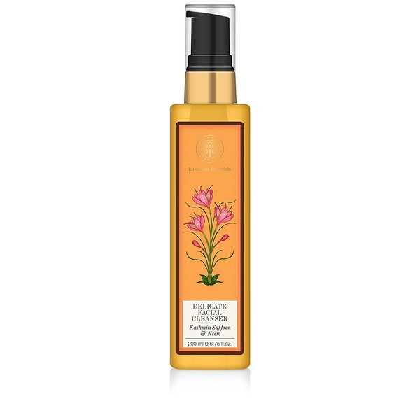 Forest Essentials Kashmiri Saffron and Neem Delicate Facial Cleanser, 200ml