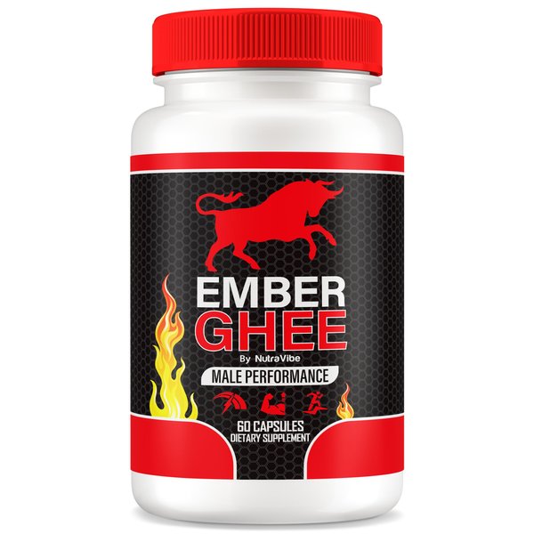 Ember Ghee Pills for Men, Official EmberGhee Premium Formula for Peak Performance, Lasting Energy and Super Stamina, Ember Ghee Male With All-Natural Ingredients, Easy-To-Take (60 Capsules)