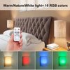 Arixinks Wireless Wall Light with Remote,Battery Operated Wall Sconce Light Set of Two,RGB Indoor Wall Lamps with Fabric Shade,Wall Reading Light for Bedroom Living Room Hallway with Dimmer