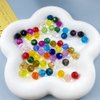 Tingoons 100 PCS 8mm Crystal Glass Beads Round Multiple Faceted Loose Spacer Glass Beads for DIY Handcrafte Bracelet Necklace Earring Jewelry Making(Multicolor)