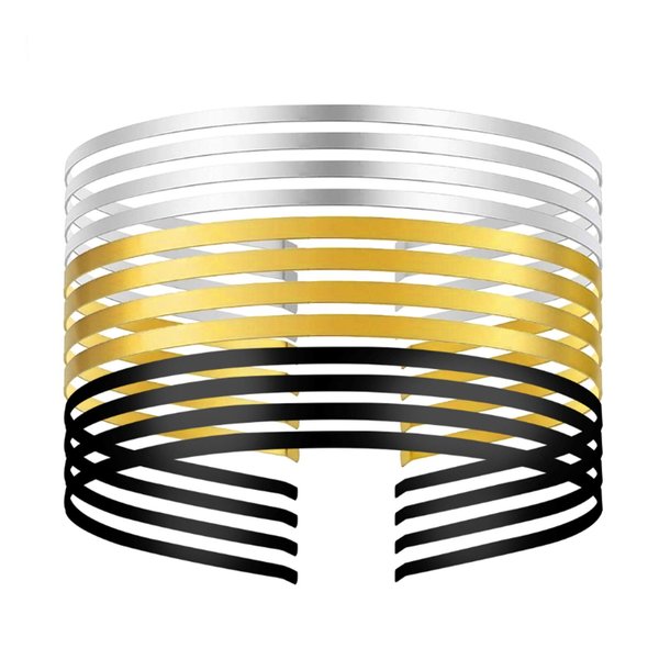 HGjewelry Smooth Metal Headbands Women Hair DIY Craft Blank Thin Steel Wire Frame Hairband Head Bands Christmas Gift Mixed Color
