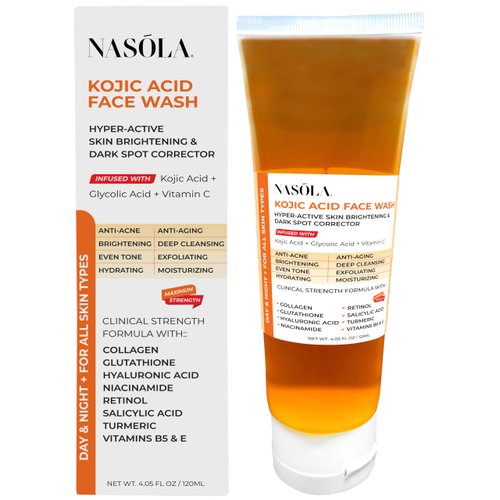 Nasola Kojic Acid Face Wash Clarifying Cleanser Soap