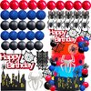 48Pcs Superhero Birthday Cake Decoration Superhero Party Favors Cupcake Cake Decoration Spider Cake Decoration