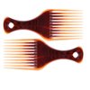 6Pcs Brown Afro Curly Hair Pick Mini Comb Salon Professional Barber Supplies and Hair Comb