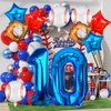 Lukinuo Baseball Balloons 10th Birthday Decorations Baseball Birthday Party Supplies Glove Baseball Foil Balloons Red White and Blue Star Balloons Number 10 Baseball Balloon for Rookie of The Year Boy