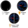 GlowShift Tinted 7 Color Analog Needle Wideband Air/Fuel Ratio AFR Gauge - Includes Oxygen Sensor, Data Logging Output & Weld-in Bung - Black Dial - Smoked Lens - 2-1/16" 52mm