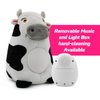 TOYMAKER La Granja de Zenon Stuffed Animals Cow Plush La Vaca Lola Spanish Toys Baby for Babies Cow Toys 6 to 12 Months Crib Soother with Music and Lights for Birthday Christmas