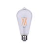 Goodlite G-83474 ST21 Clear LED Light Bulb, 7W= 80-Watt Equivalent 850 lumens Warm White 2700k E26 Base Dimmable