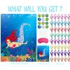 Morcheiong Pin The Tail on The Mermaid Birthday Party Game with 48pcs Tails for Kids Mermaid Birthday Supplies Decorations Favors