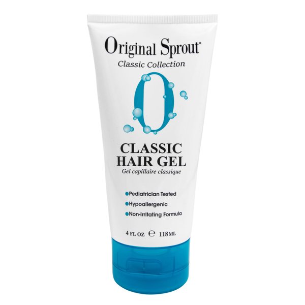 Original Sprout Classic Hair Gel for All Hair Types, Medium Hold, 4 oz. Bottle