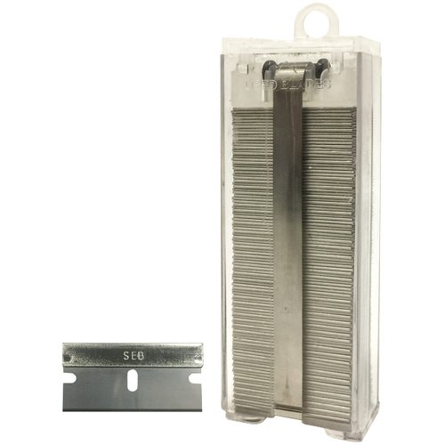 ALLWAY SEB100AD #9 Single-Edge Razor Blades with Auto Dispenser, 100 Pack