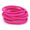 La Tartelette 4 mm Elastic Bands Hair Ties Children Rubber hair headbands - 20 Pcs (Deep Pink)