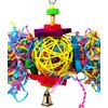 Bonka Bird Toys 1839 Foraging Star 7" High by 8" Wide, Medium Parrot Chew Shred Forage Cage Toy, Conure, Pionus, Quaker, and Similar Birds