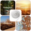 White Vinyl 1" Insert Molding Trim Screw Cover RV Camper Travel Trailer (75ft)
