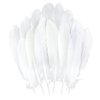 THARAHT 120pcs White Goose Feathers Natural Bulk 6-8 inch 15-20cm for Crafts DIY Cosplay Wedding Party Halloween Decoration Goose Nagoire Feathers