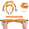 TOBATOBA Knotted Bow Headbands for Women Red Bow Headbands Fashion Knot Headband, Bunny Ears Headband, Wide Headbands Diademas Para Mujer De Moda Solid Cute Hair Band Hair Accessories for Women Girls