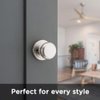 Kwikset Juno Interior Passage Door Knob, Handle For Closet and Hallway Doors, Non-Locking Doorknob in Satin Nickel, with Microban Protection