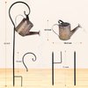 IERKEIE Solar Garden LED Light, Hollow Watering Can Lights Outdoor Decoration, Garden Stake Light for Pathway Yard Lawn Patio Landscape Decor