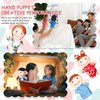 6 Pcs Family Style Hand Puppets Soft Plush Puppets Family Members Cute Hand Puppets Toys for Teachers Parents Shows Story Time Playtime Schools, Grandparents, Mom, Dad, Brother, Sister