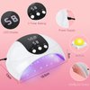 LKE UV Light for Gel Nails, 54W UV LED Nail Lamp with 18 Beads 3 Timer Setting & Auto Sensor Nail Dryer for Gel Polish Polygel Fast Curing Manicure Professional UV Nail Light Home Salon Nail Tools