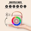 MicPioneer Karaoke Machine for Kids, Bluetooth Speaker with 2 Wireless Microphones and LED Lights, Birthday Gifts for Girls Ages 4, 5, 6, 7, 8, 9, 10, 12+(Pinkcolor)