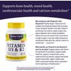 Healthy Origins Vitamin D3 & K2 - Vitamin D3, 50 mcg - Vitamin K2, 200 mcg - Easily Absorbable Vitamin D & Vitamin K Supplements - Non-GMO & Gluten-Free Supplements - 180 Softgels