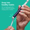 Quip Rechargeable Electric Toothbrush - Soft Bristle, Sonic Toothbrush with Magnetic Charging Cable & Habit Improving Timer - ADA Accepted Electric Toothbrush - Travel Toothbrush - Midnight, Plastic