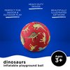 Crocodile Creek Playground Ball - Durable Rubber Ball for Kids Ages 3 and Up - Bouncy Inflatable Ball for Kickball, Indoor Games, and Outdoor Sports - PVC-Free - Dinosaurs - 5-inch Diameter