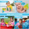 Bath Toys for Kids Ages 3+, Kids Bathtub Toys Water Toys Swimming Pool Toys, Kids Small Watering Can Bath Toys with 2 Bathing Spoons, 3 Pack Shower Toys for Kids Bath Time Fun (Green)