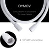 OYMOV RV Shower Head with Hose - Non-Metallic Outdoor RV Shower Kits Replacement with Pause Function for RVs, Fifth Wheels, Motor Homes, Travel Trailers, Campers, Boats, White