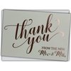Wedding Thank You Cards - Rose Gold Foil Stamped Letterpress - 36 Cards Plus Envelopes - From the New Mr & Mrs Design