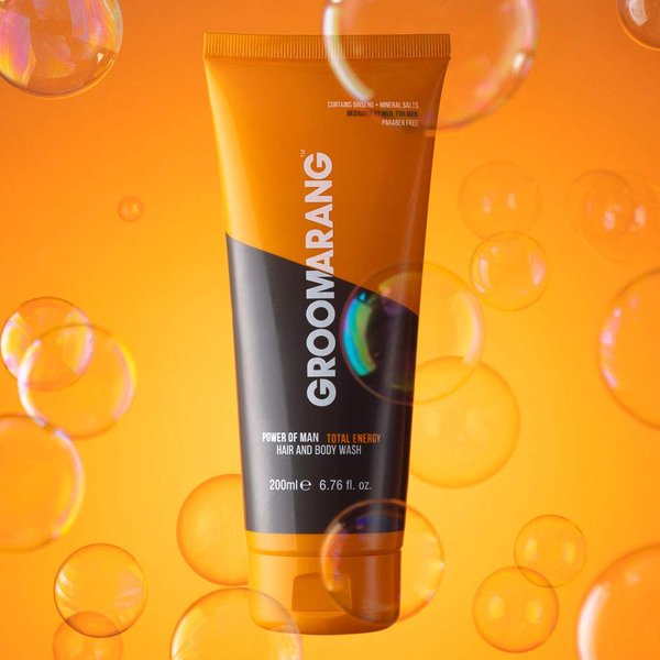 Groomarang Power of Man ‘Total Energy’ Hair and Body Wash 200ml