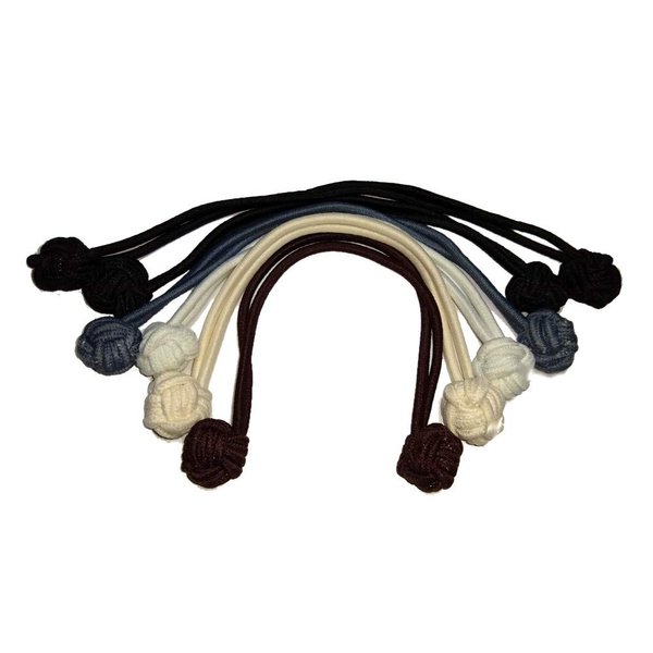 Jumbo Knotted Hair Tie Set of 6 // great for natural hair, dreadlocks and thick hair (Neutral Colors)