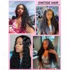 ONETIDE 30inch Lace Front Wigs Human Hair Braizilian Virgin 13x6 Deep Wave Lace Front Wigs Human Hair 180% Density Human Hair Wigs Pre Plucked With Baby Hair (30Inch)