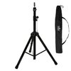 TMX Adjustable Mannequin Wig Canvas Block Head Tripod Stand with Metal Plate (Black)